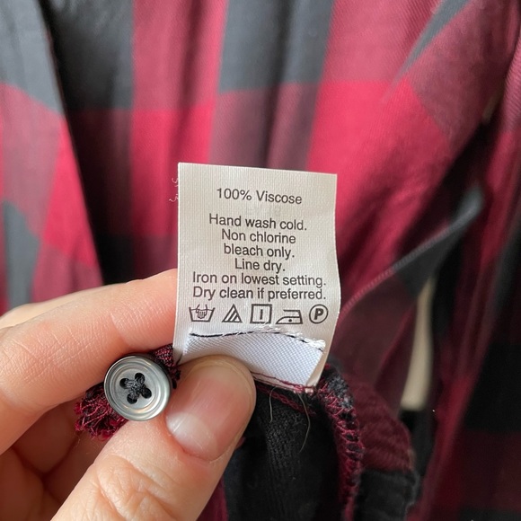 MADEWELL Wrap Front checkered top size Small - Picture 13 of 13